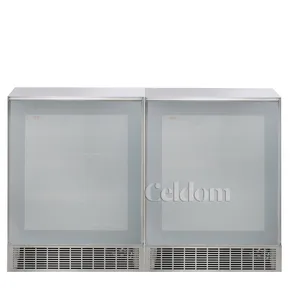 Refrigeração Dupla Premium Celdom Adega/Cervejeira Portas Bordless Espelhada - CLD21090