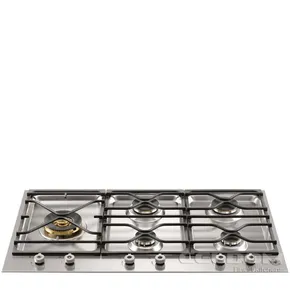 Cooktop Gás Professional 5 bocas Dupla Chama Lateral 90cm Inox - PM365S0X